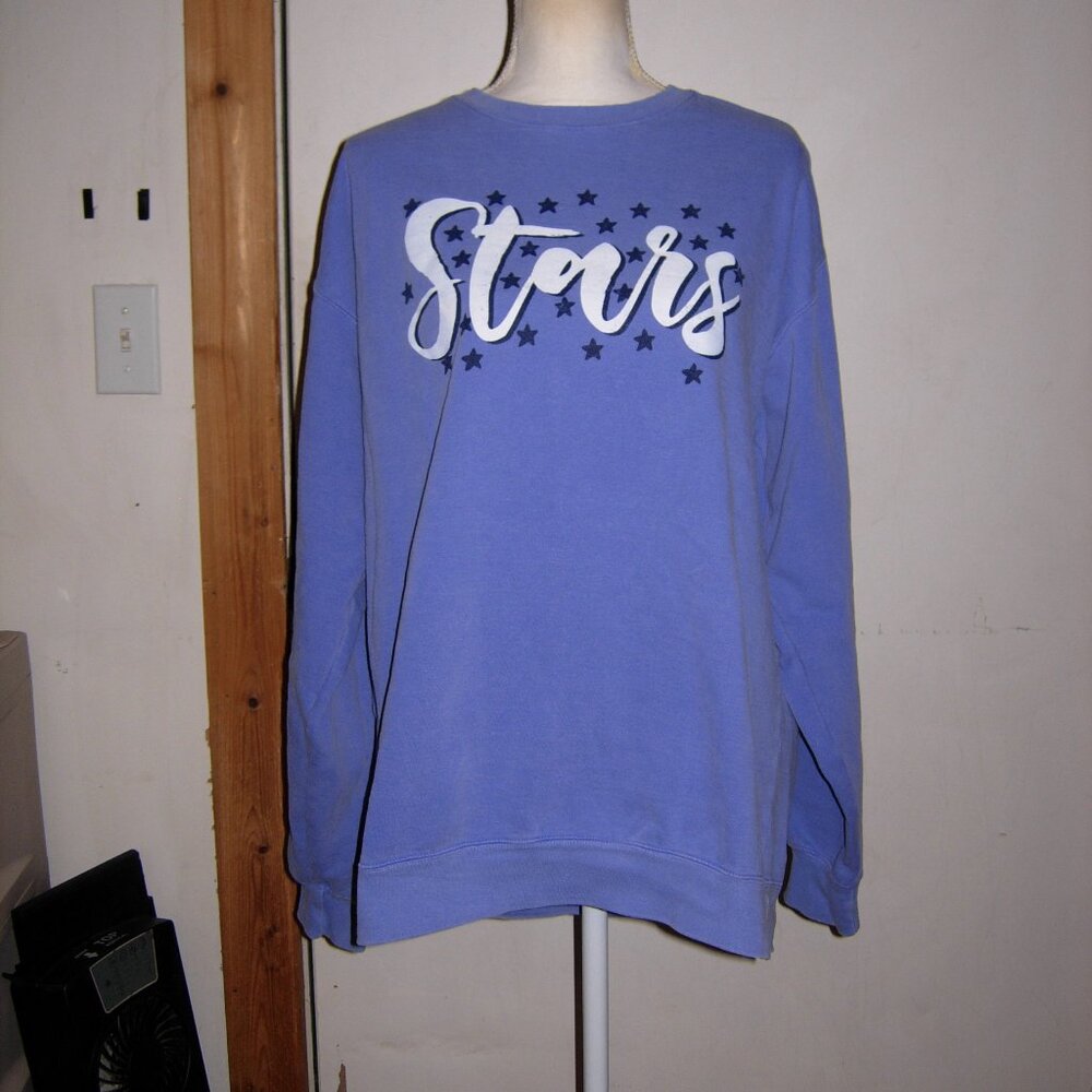 Blue STARS Sweatshirt XL